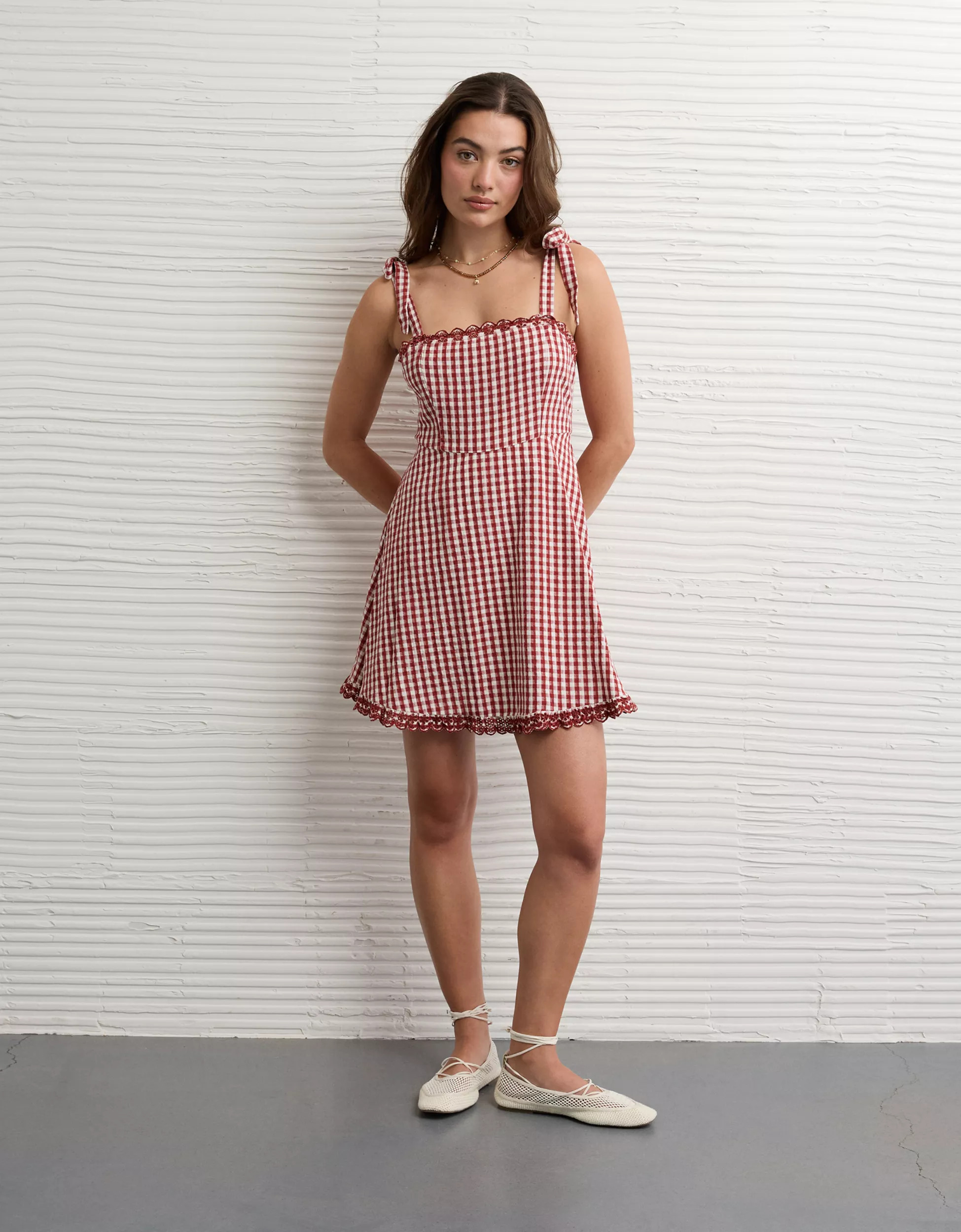 AE Square Neck Mini Dress | American Eagle Outfitters (US & CA)