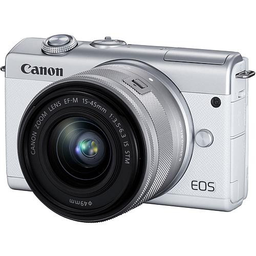 Canon EOS M200 White Mirrorless Digital Camera w/ 15-45mm lens | HSN