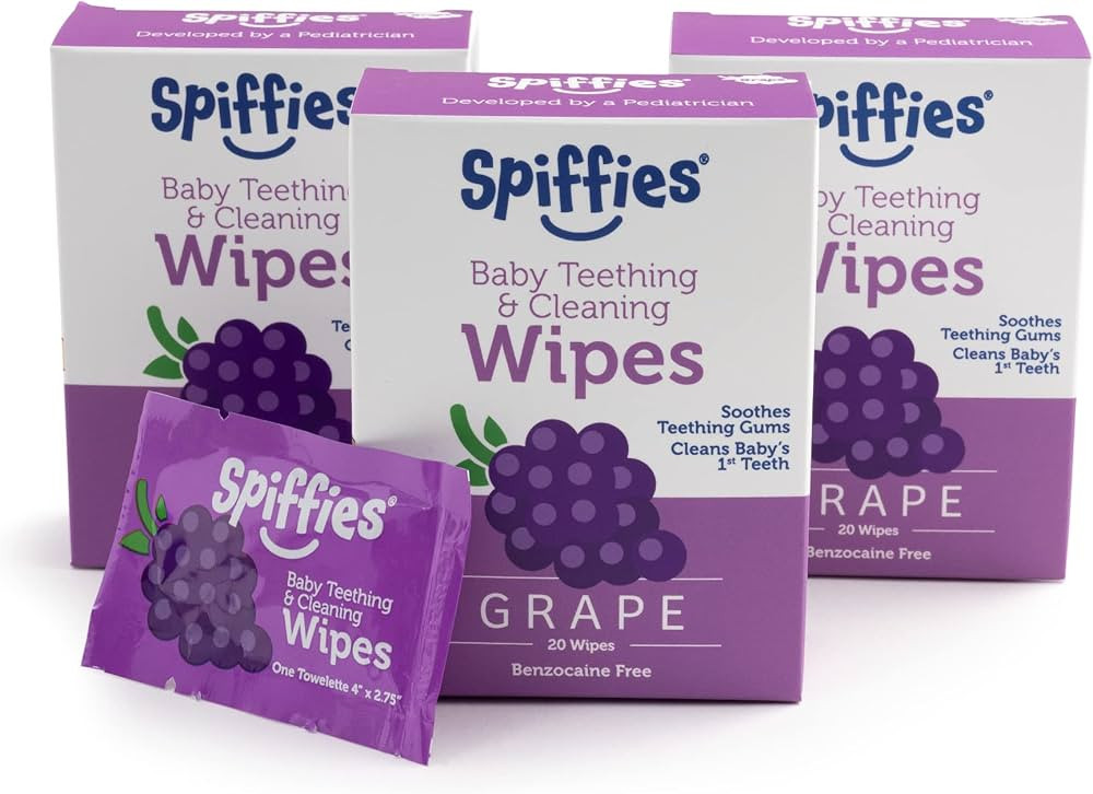 Baby Oral Care Tooth Wipes - Gum & Teeth Wipe Tissues for Teething Relief & Cleaning Infant & Tod... | Amazon (US)