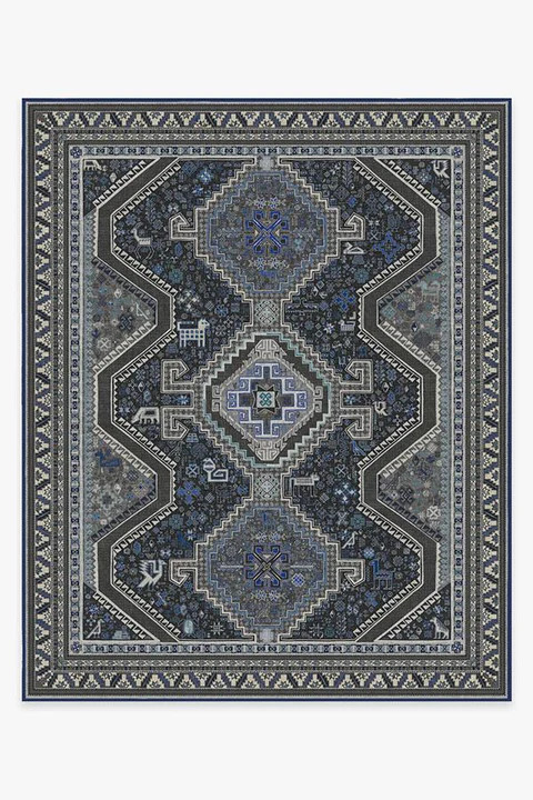 Zareen Steel Blue Rug | Ruggable