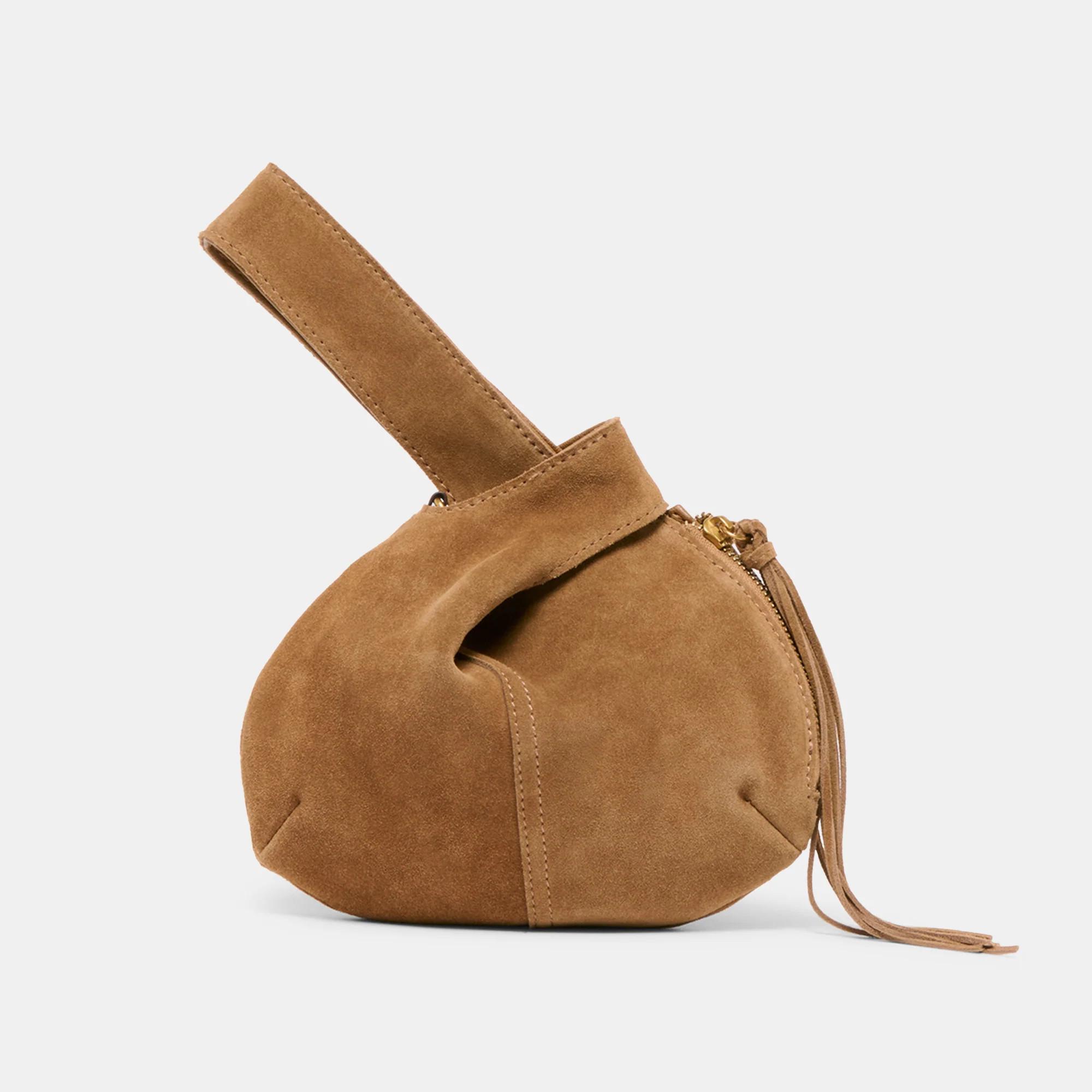 Zury Camel Suede Handbag | Dolce Vita | DolceVita.com