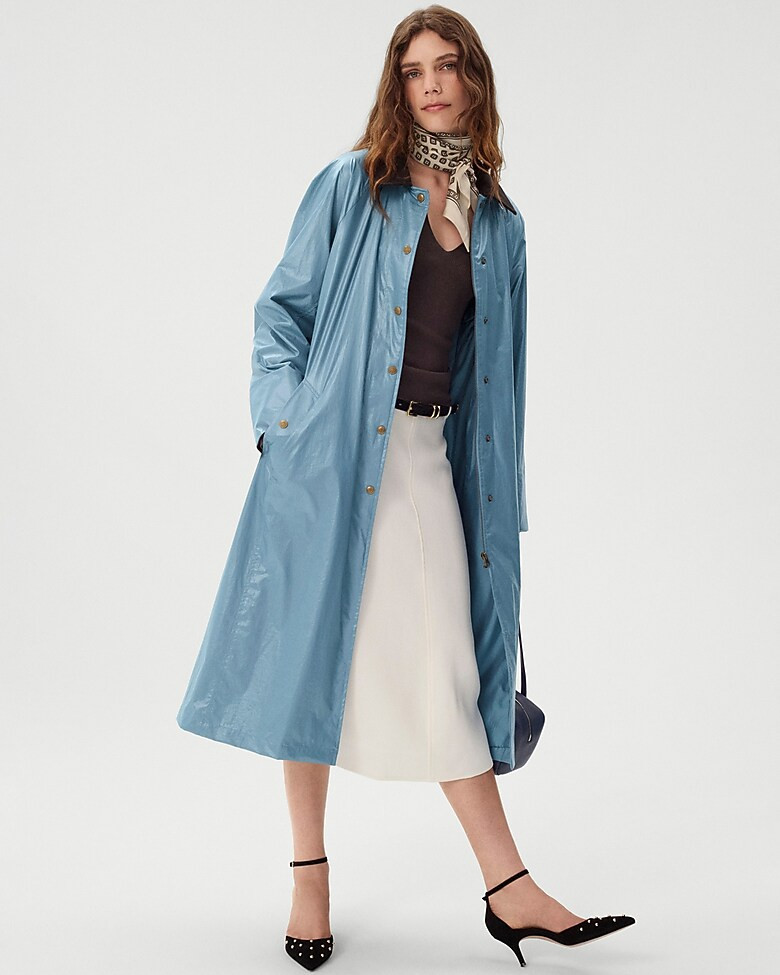 Shiny long Barn Jacket™ | J. Crew US