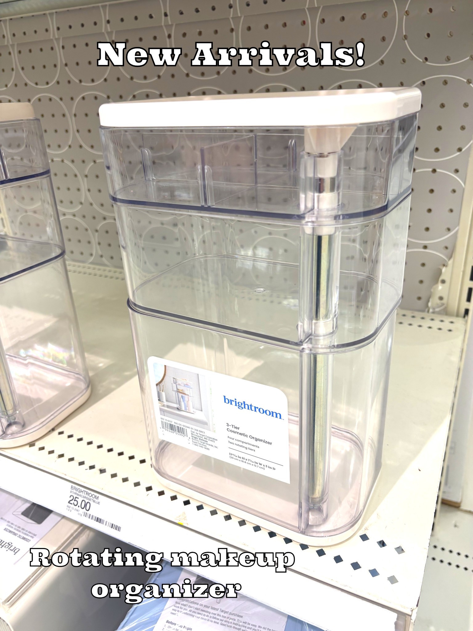 Brightroom Rotating Makeup Organizer Vanity Storage Ideas #brightroom #targethome #makeuprganizers