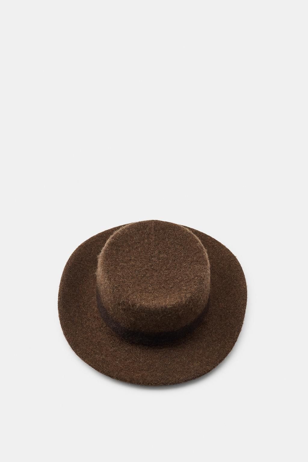 WOOL-BLEND HAT WITH CONTRAST BAND | Zara US