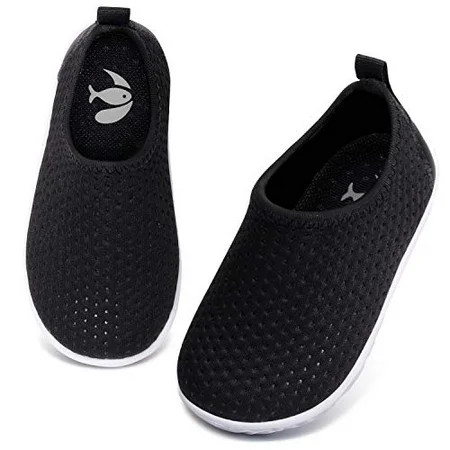 FEETCITY Baby Boys Girls Water Shoes Quick Drying Aqua Socks Pool Beach Yoga Swim Shoe Black Mesh 2- | Walmart (US)