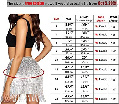 Lelike Sequin Skirt with Sparkly Fringe | Amazon (US)