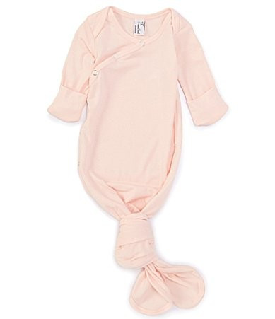 Copper Pearl Baby Long-Sleeve Knotted Gown - 0/6 Months | Dillard's