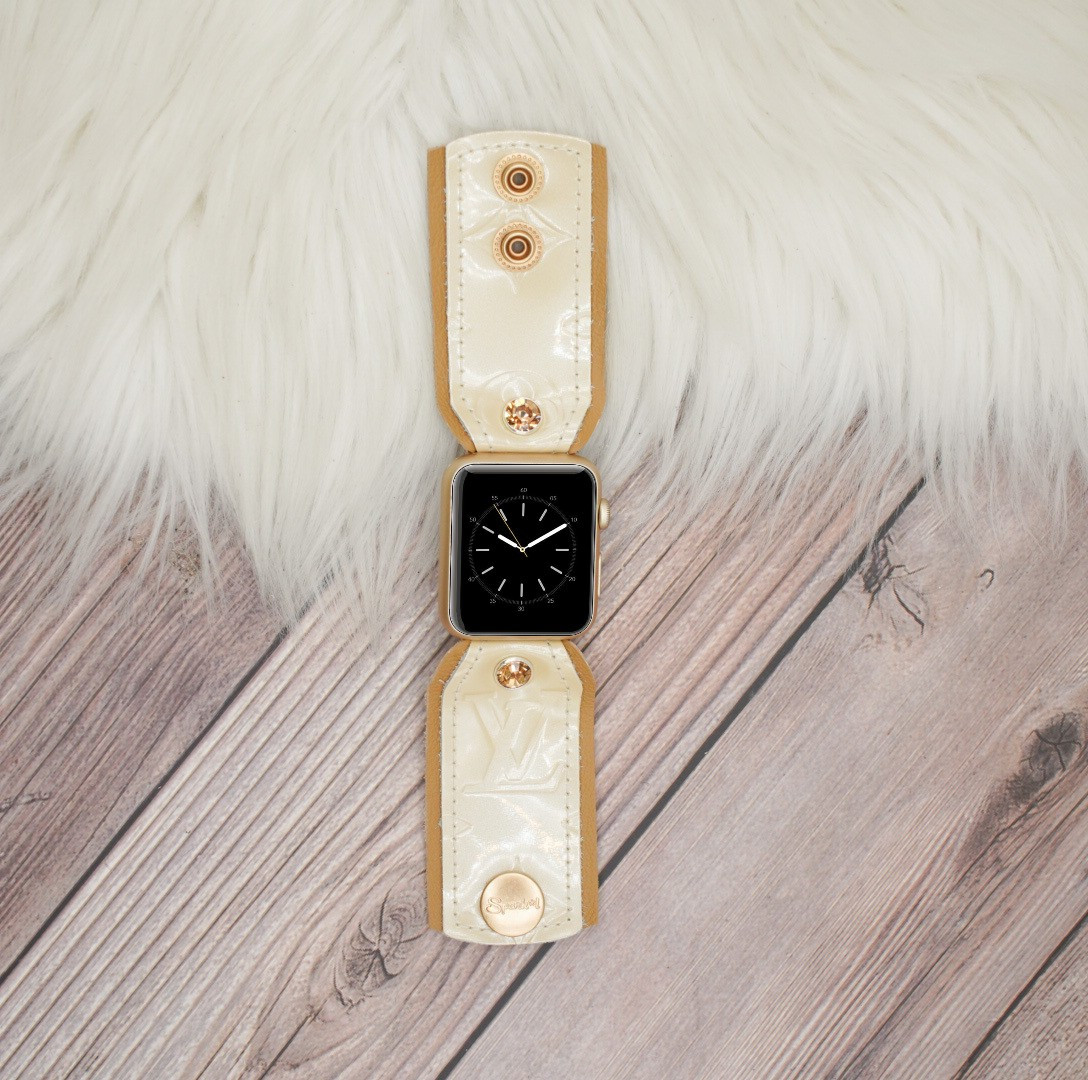 Limited Edition Bow Band in Upcycled LV Sand Vernis | Sparkl