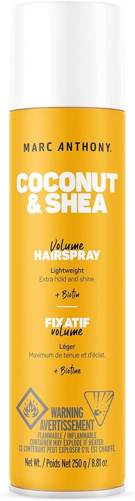 Marc Anthony Coconut Oil Volume Hairspray , Basic, 8.8 Ounce | Amazon (US)