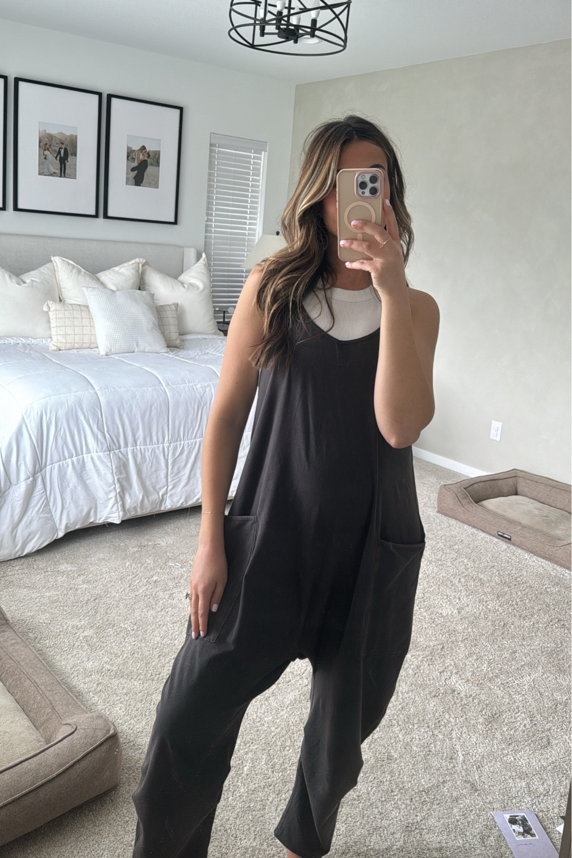 The most comfortable onesie and so cute for a bump! 

#LTKStyleTip #LTKBump #LTKFindsUnder100