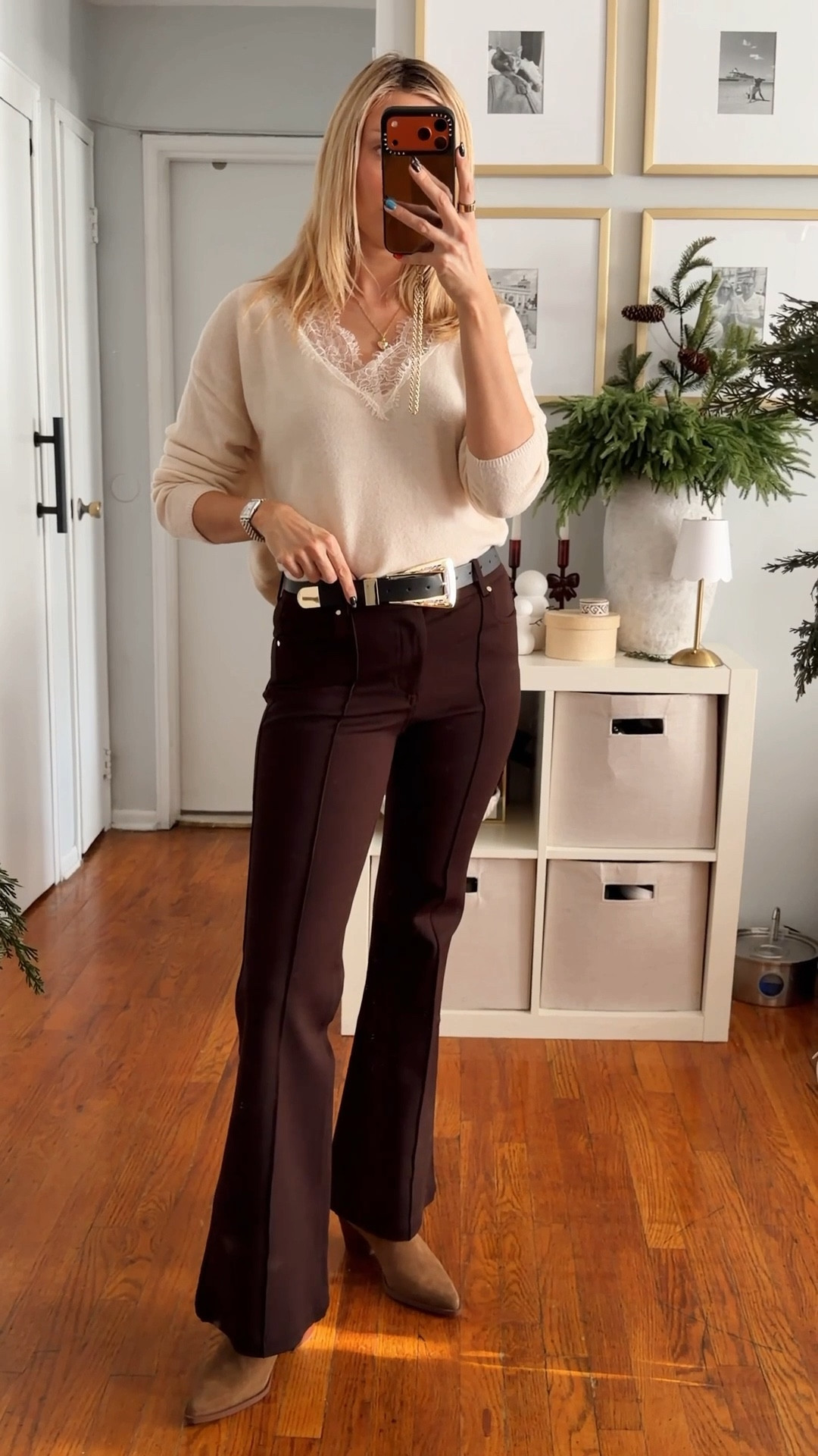 Tall girl approved Zara pants in chocolate brown color - stretchy and comfy pair for the season. Below $50! Wearing size SMALL

Brown pants • winter outfit • winter fashion • tall girl fashion • Zara haul • chocolate brown pants 

#LTKdayinmylife #LTKootd #LTKFindsUnder50