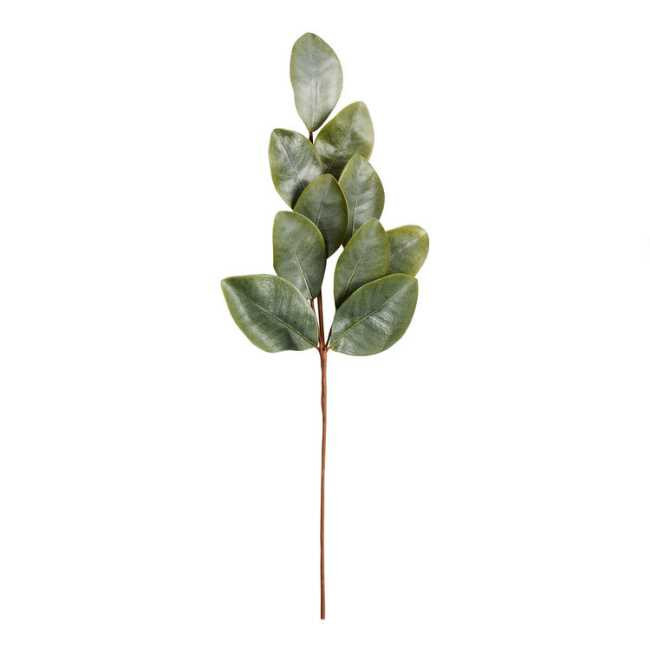 Pier Place Faux Magnolia Leaves Stem | World Market