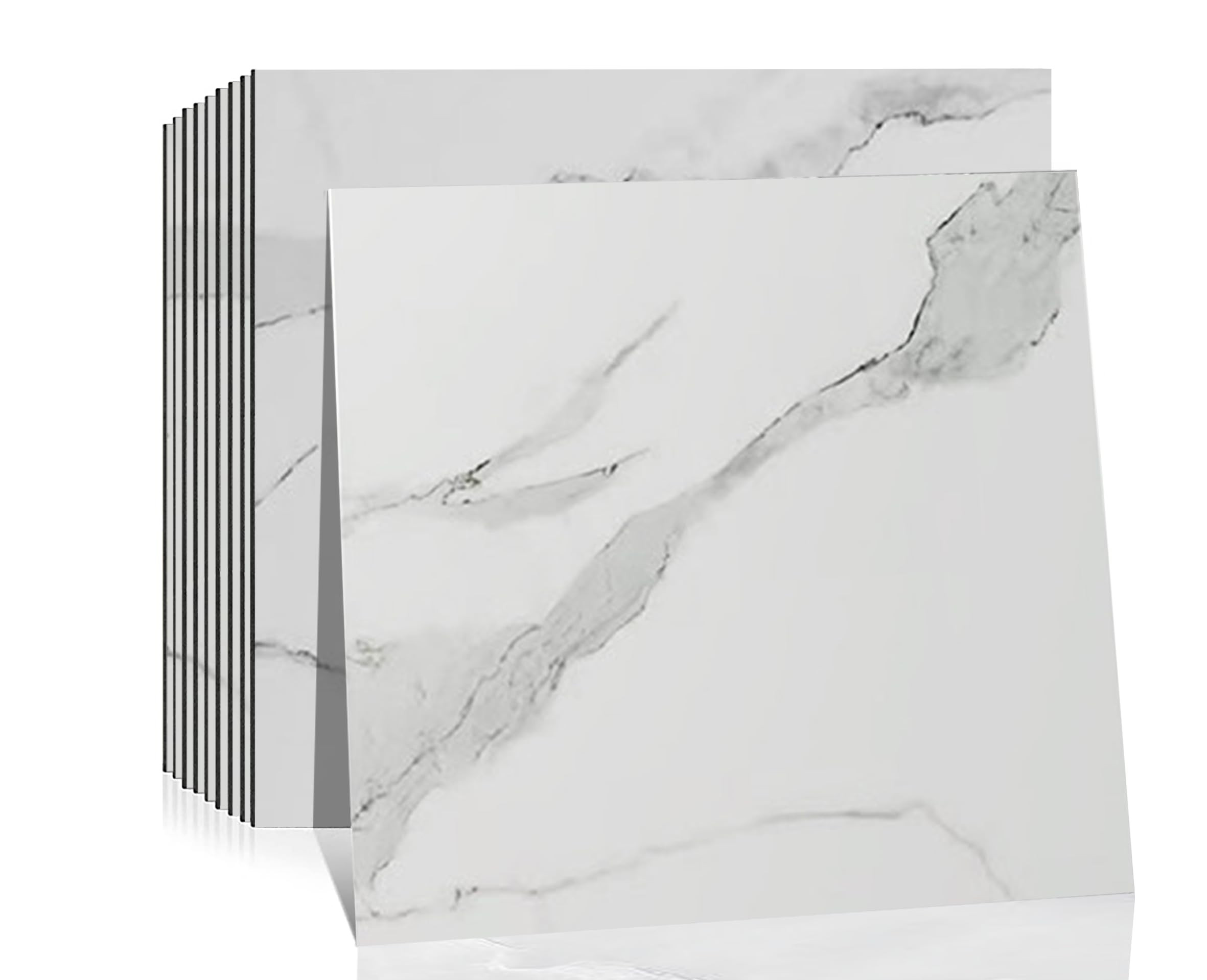 DEKKOR 10-Sheet Peel and Stick Marble, 12 in. x 12 in. Backsplash Waterproof Tile Stick on Wall f... | Amazon (US)