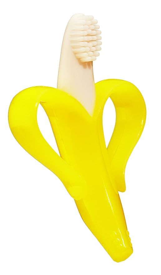 Baby Banana - Yellow Banana Toothbrush, Training Teether Tooth Brush for Infant, Baby, and Toddle... | Amazon (US)