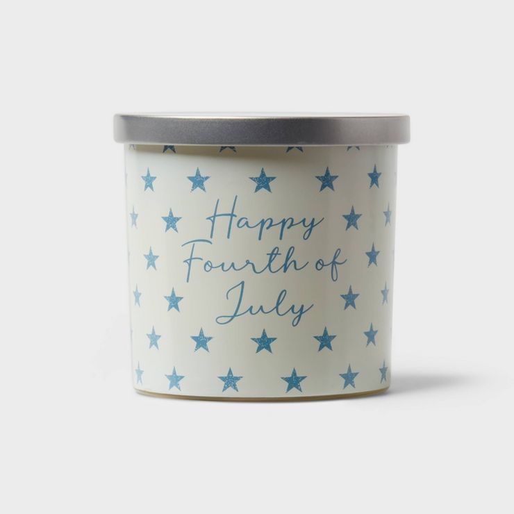 13oz Glass Jar Candle Frozen vanilla Custard 'Happy 4th of July' - Threshold™ | Target