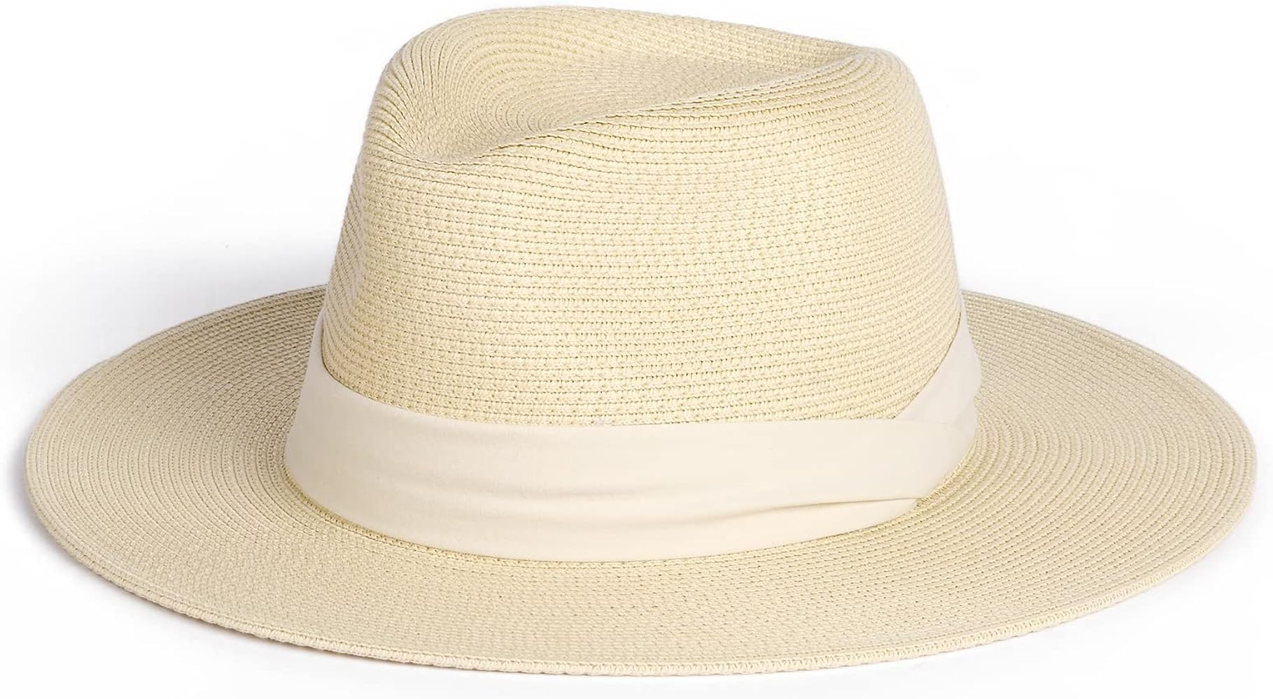FURTALK Womens Mens Wide Brim Straw Panama Hat Fedora Summer Beach Sun Hat UPF Straw Hat for Wome... | Amazon (US)