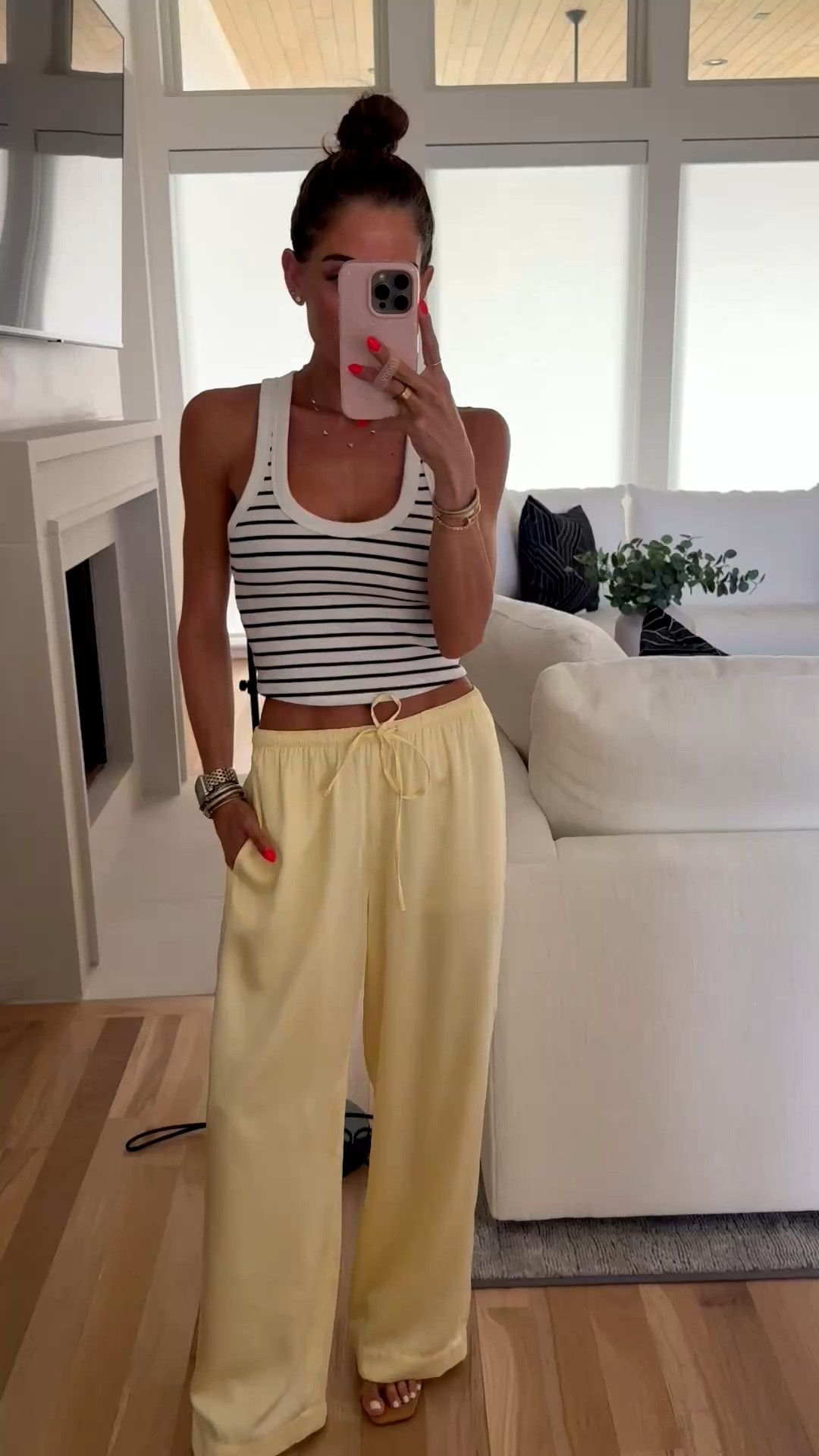 Trending satin pants yellow color size xxs shirt found similar options spring outfit 

#LTKgrwm #LTKootd #LTKdayinmylife