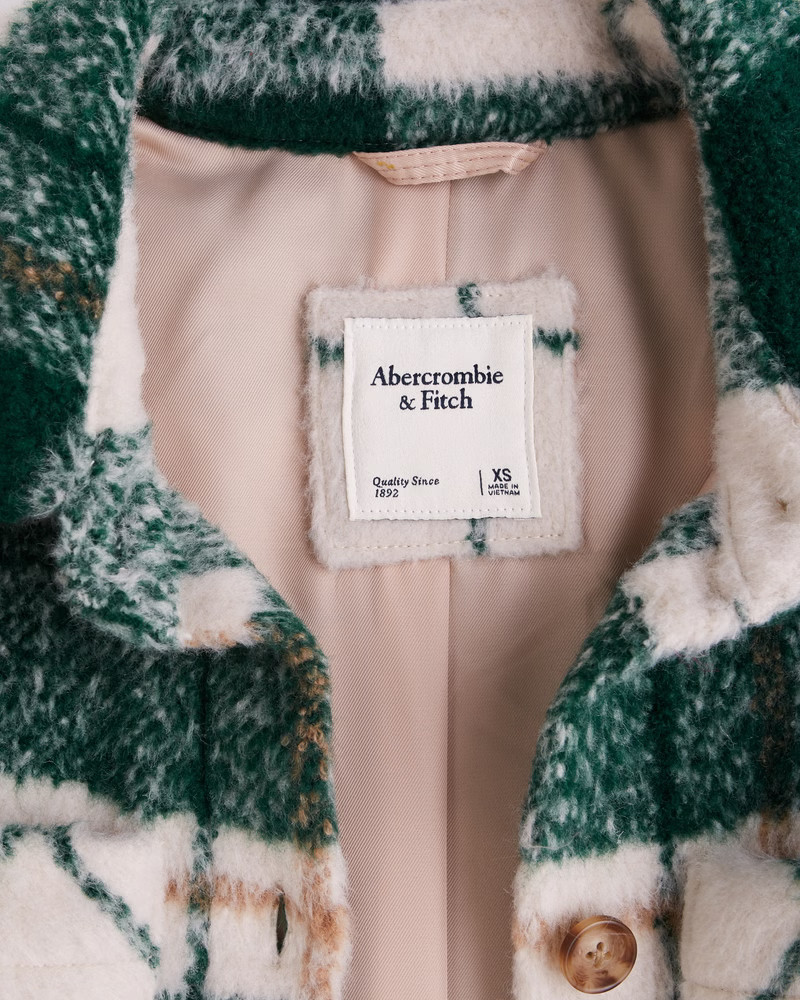 Women's Cozy Shirt Jacket | Women's New Arrivals | Abercrombie.com | Abercrombie & Fitch (US)