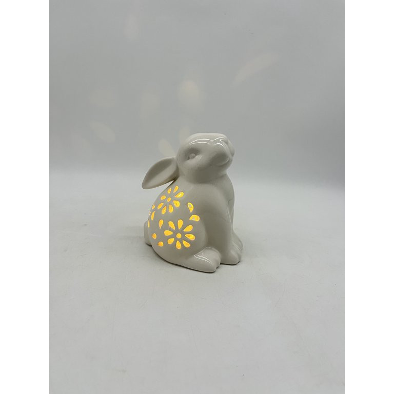 Easter White Light-Up Bunny Decor, by Way To Celebrate | Walmart (US)