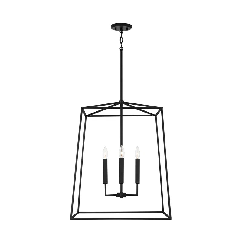 Dumas 4 - Light Dimmable Lantern Geometric Chandelier | Wayfair North America