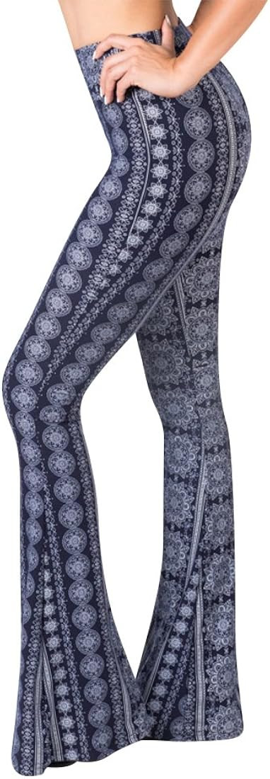 SATINA Flare Leggings | High Waisted Yoga Pants for Women | Tummy Control | Palazzo Pants | Butte... | Amazon (US)