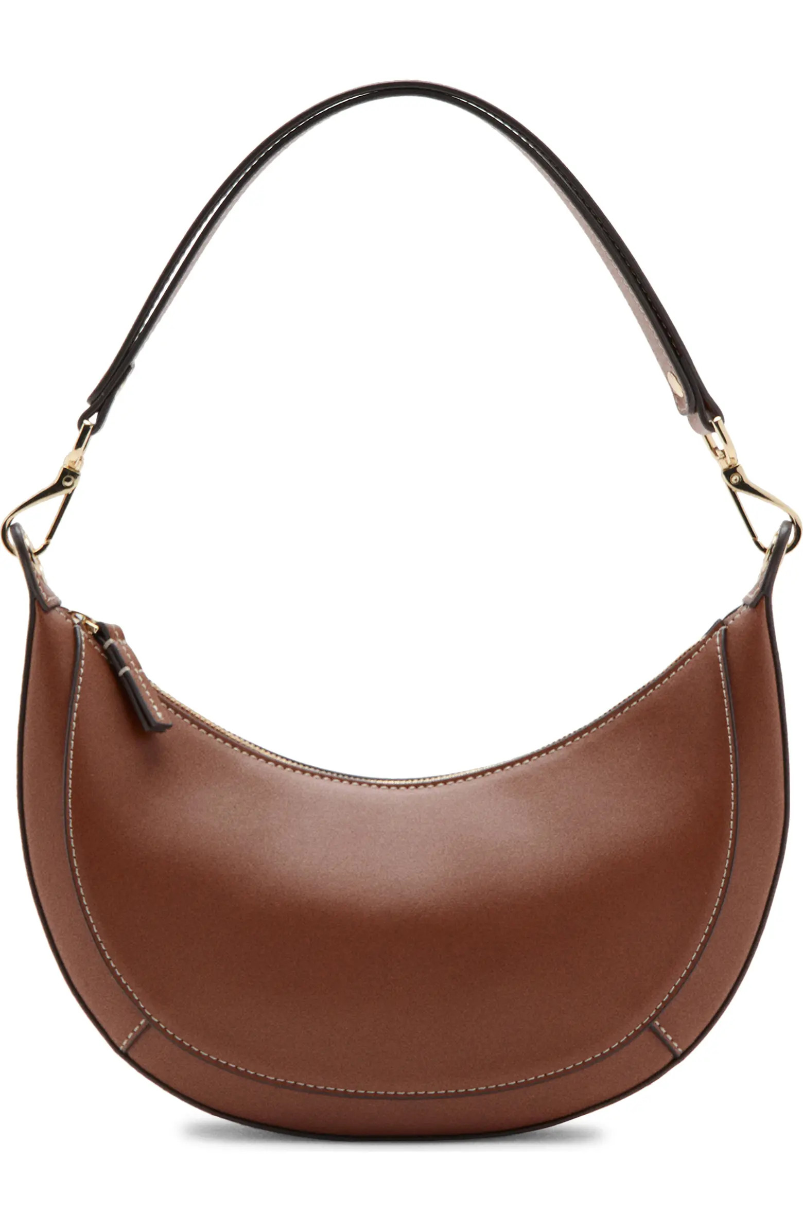 Oval Faux Leather Shoulder Bag | Nordstrom