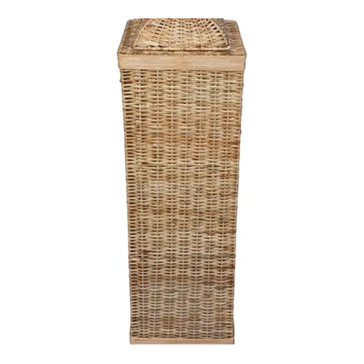 Square Wicker Pedestal | Chairish