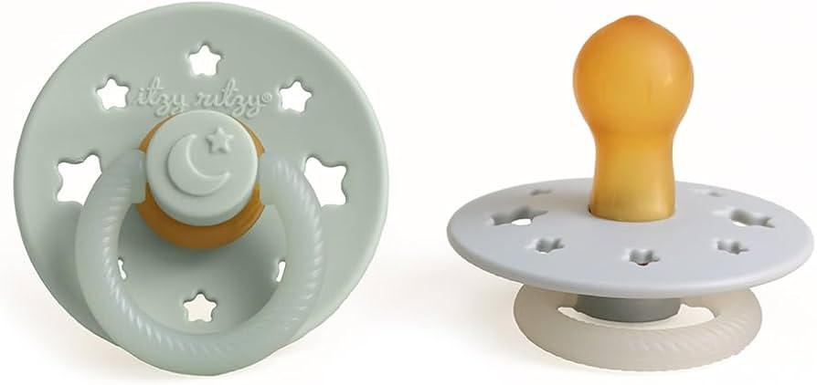 Itzy Ritzy Natural Rubber Pacifiers \u2013 Baby Pacifiers with Cherry-Shaped Nipple & Large Air H... | Amazon (US)