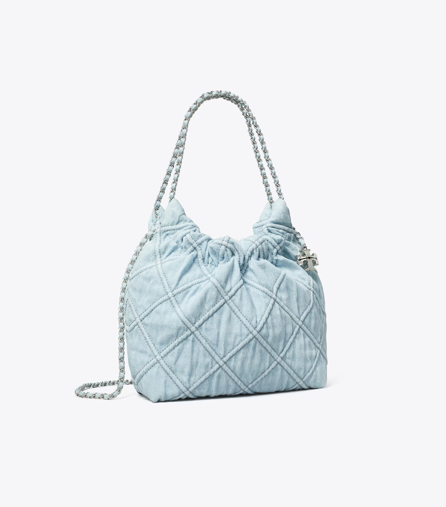MINI FLEMING SOFT DENIM HOBO BAG | Tory Burch (US)