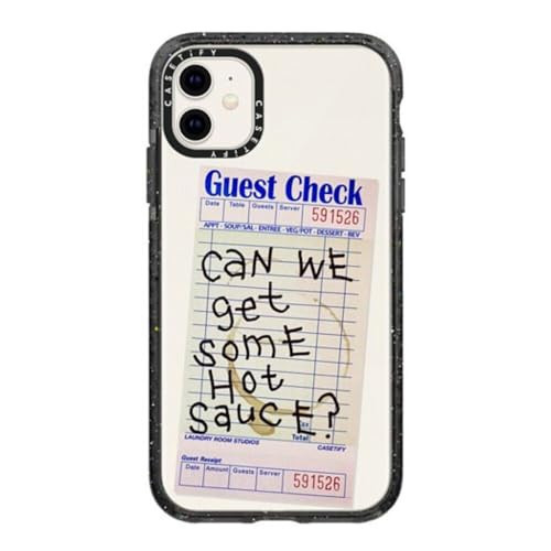 CASETiFY Impact Case for iPhone 11 - The Hot Sauce Case - Clear Black | Amazon (US)