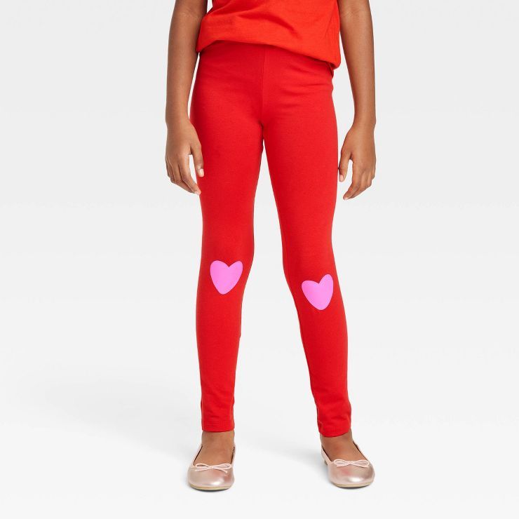 Girls' Valentine's Day 'Heart' Leggings - Cat & Jack™ | Target
