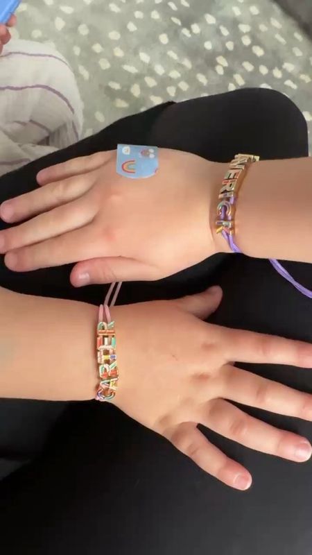 Absolutely love these bracelets personalized for my girls!🩷
They are adjustable so something I wear them!😆
Sharing all my favorite personalized bracelets for kids! They are sooo cute!✨

#LTKkids #LTKVideo #LTKstyletip