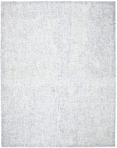 Safavieh Abstract Collection ABT470M Handmade Premium Wool & Viscose Area Rug, 8' x 10', Ivory / Blu | Amazon (US)