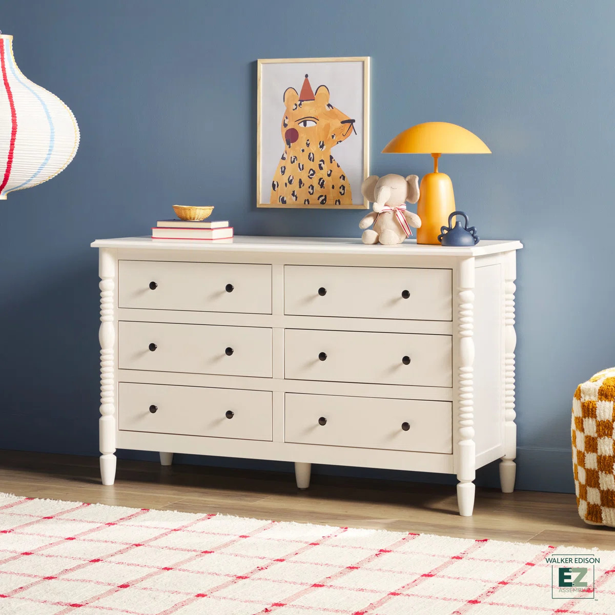 Vivienne Easy Assembly Solid Wood Spindle 6-Drawer Dresser | Wayfair North America