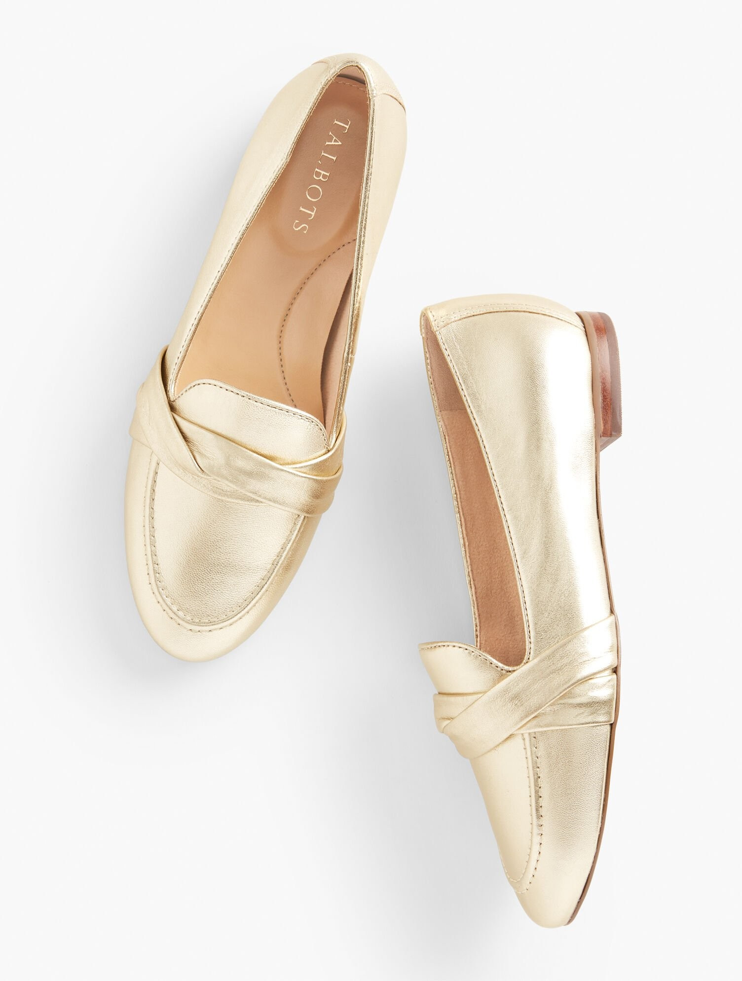 Ryan Twist Metallic Nappa Loafers | Talbots