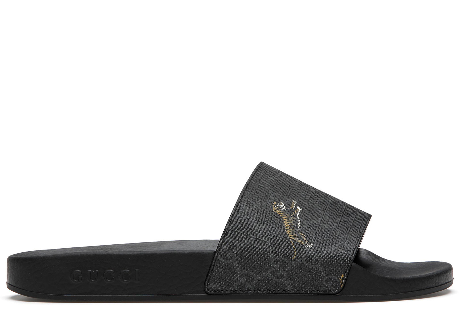 Men's Gucci Slide GG Supreme Tigers Sneakers in Black | StockX