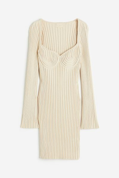 Rib-knit bodycon dress | H&M (UK, MY, IN, SG, PH, TW, HK)