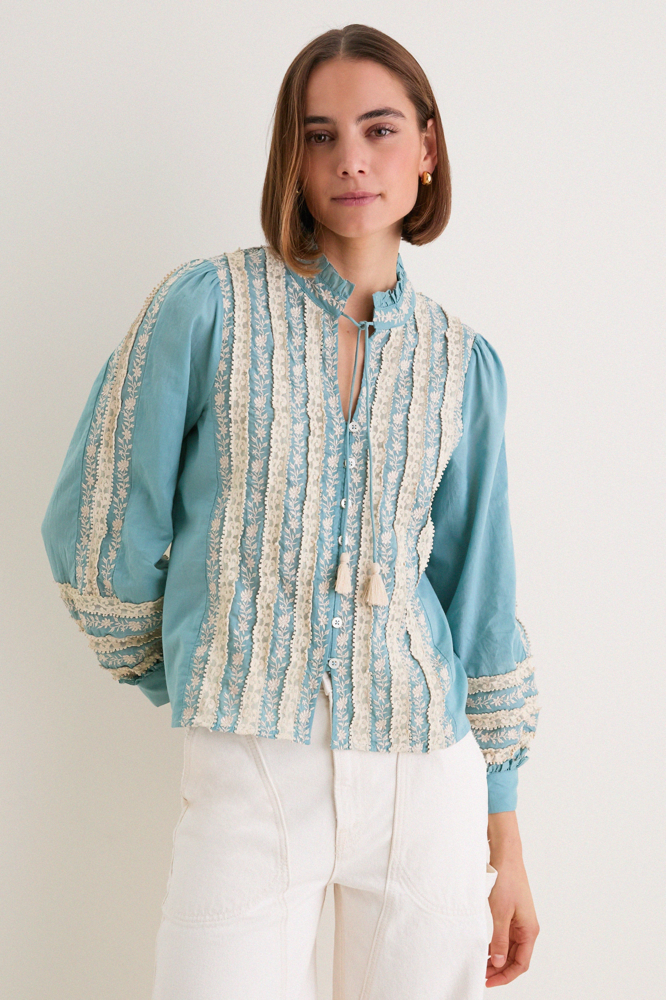 Sky Kirsten Print Long Sleeve Top | Tuckernuck (US)