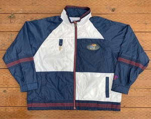Vintage Pro Player Kansas Jayhawks Windbreaker Jacket Size XL Blue White Rare  | eBay | eBay AU