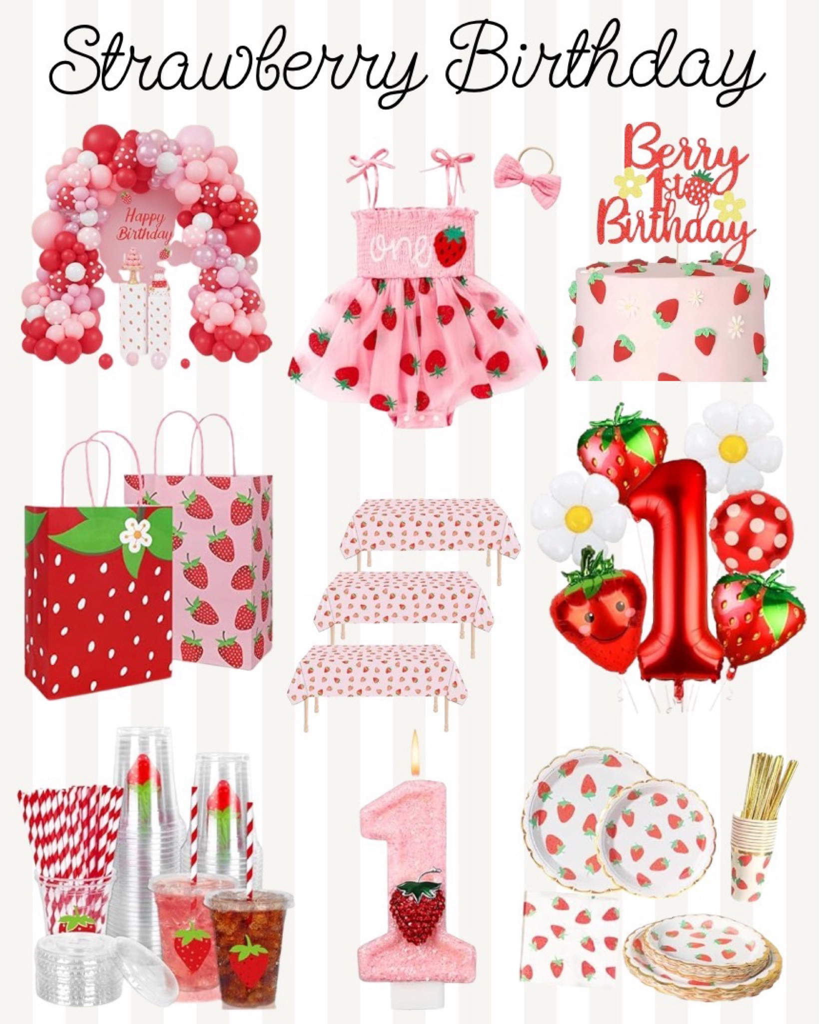 Sweet Strawberry Birthday Party Ideas 🍓 | Must Have Amazon Finds! 
🎉 I've rounded up the cutest party essentials you can find on Amazon, from decorations and tableware to favors and more! Perfect for a sweet and stylish celebration. Tap to shop everything you need! #ad #StrawberryParty #BirthdayPartyIdeas #PartyDecor #AmazonFinds #PartyPlanning #KidsPartyIdeas #StrawberryTheme #AffiliateProducts

#LTKBaby #LTKKids #LTKParties