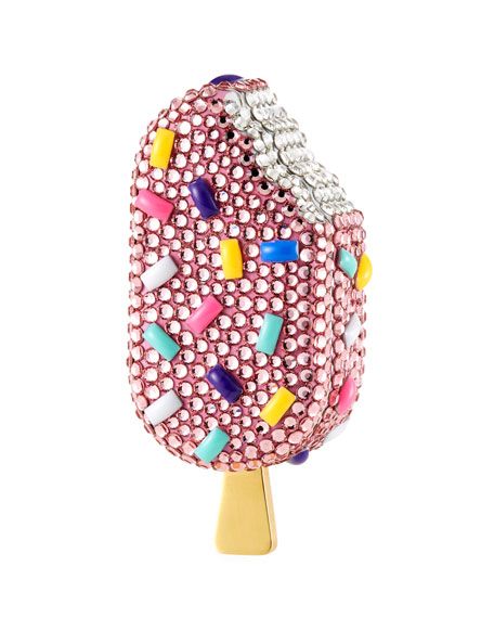 Judith Leiber Couture Strawberry Sprinkle Popsicle Pillbox | Neiman Marcus