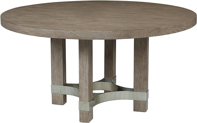 Signature Design by Ashley Chrestner Contemporary Round Dining Room Table, Brown Finish | Amazon (US)