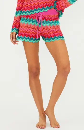 Beach Riot Balboa Knit Scallop Cover-Up Shorts | Nordstrom | Nordstrom