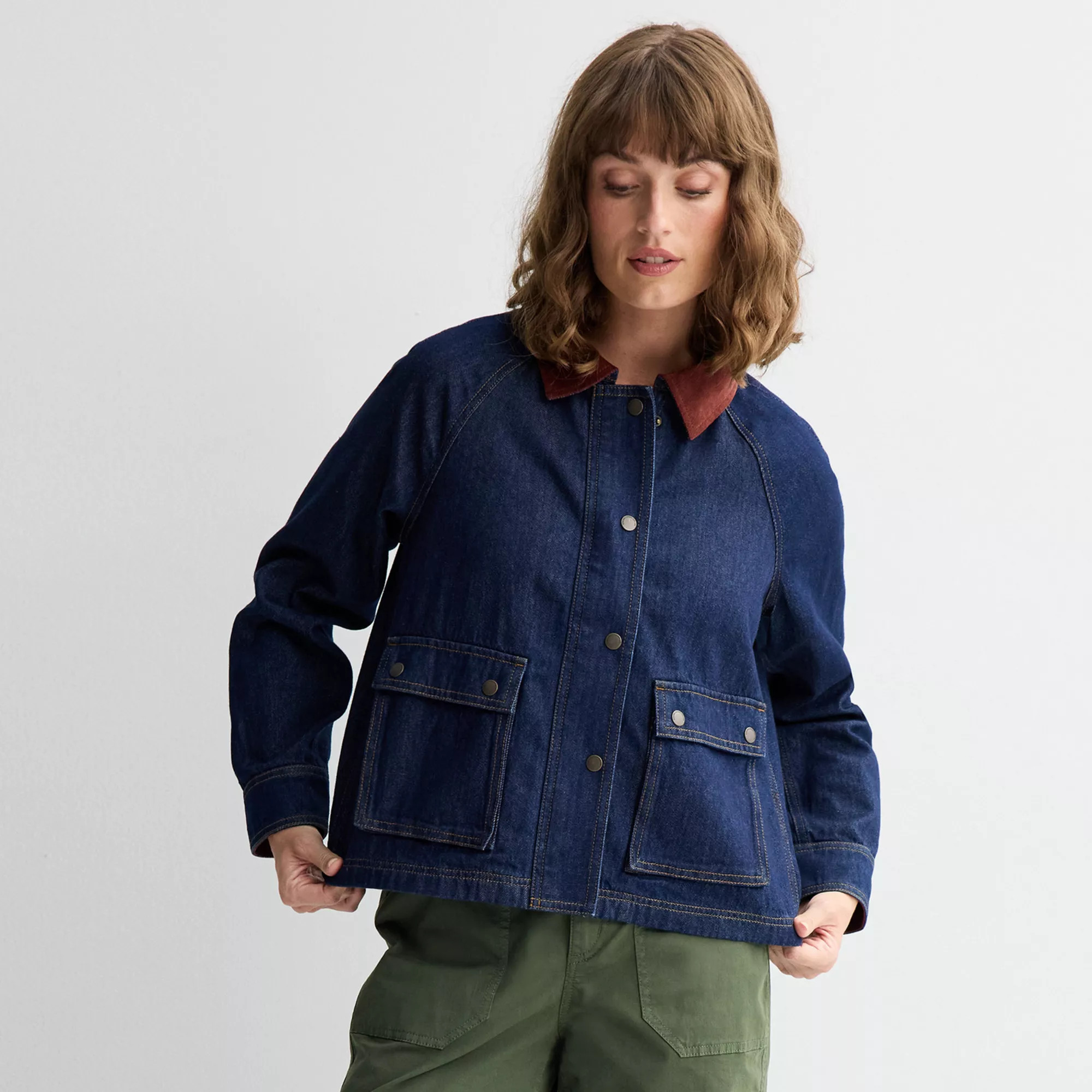 Women's Sonoma Goods For Life® Swing Chore Jacket, Size: Small, Carlin Green | Kohl's