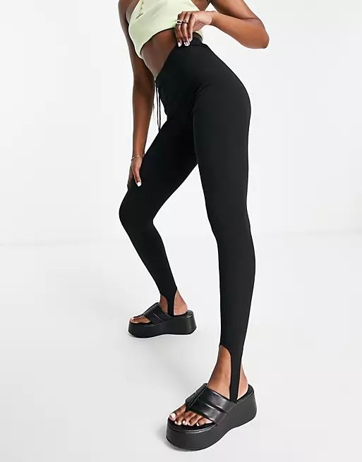 Only stirrup leggings in black | ASOS (Global)