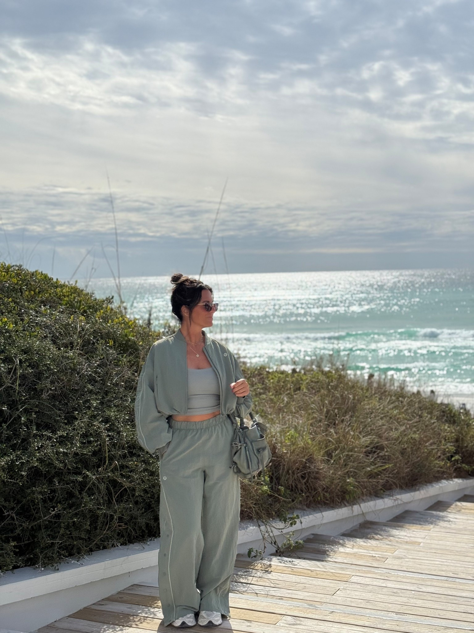 tracksuit 

medium bottoms, small jacket 

#LTKmomlife #LTKActive #LTKootd