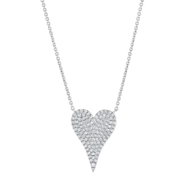 Medium Diamond Heart Necklace | Jennifer Miller Jewelry