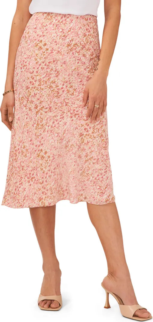 Floral Pull-On Midi Skirt | Nordstrom
