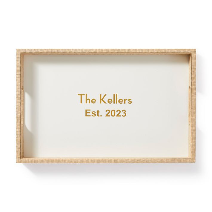 Raffia and Lacquer Tray | Mark and Graham