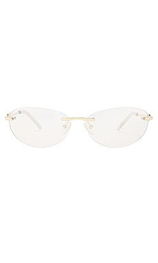 Le Specs Slinky Sunglasses in Bright Gold from Revolve.com | Revolve Clothing (Global)